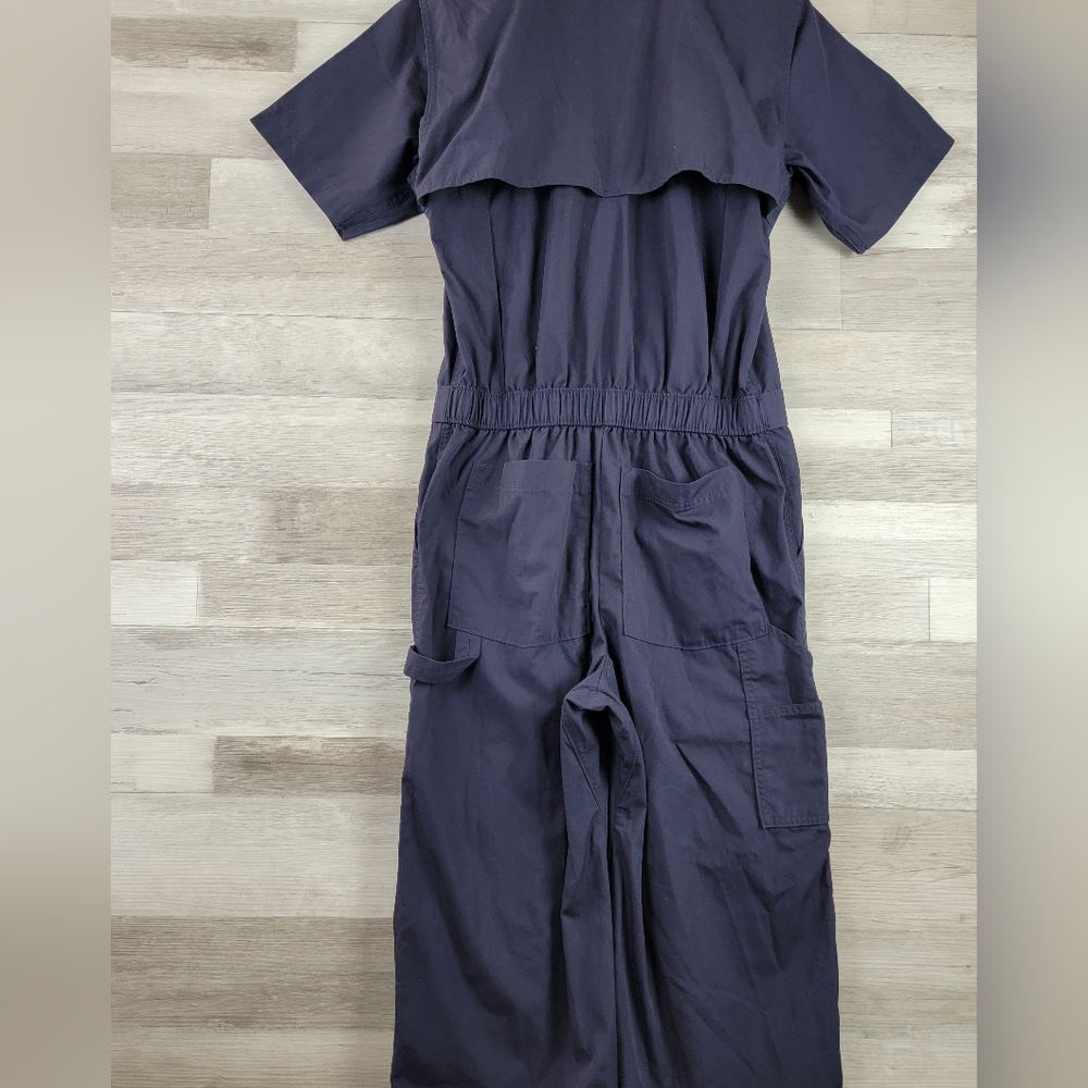 Lands End Navy Short Sleeve Unlined Cover Alls Women's Size XXS - Picture 13 of 16